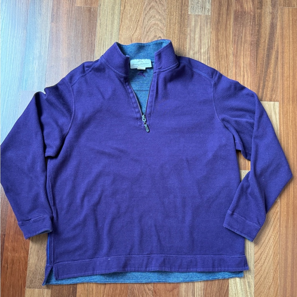 Tommy Bahama purple size XL  1/4 zip